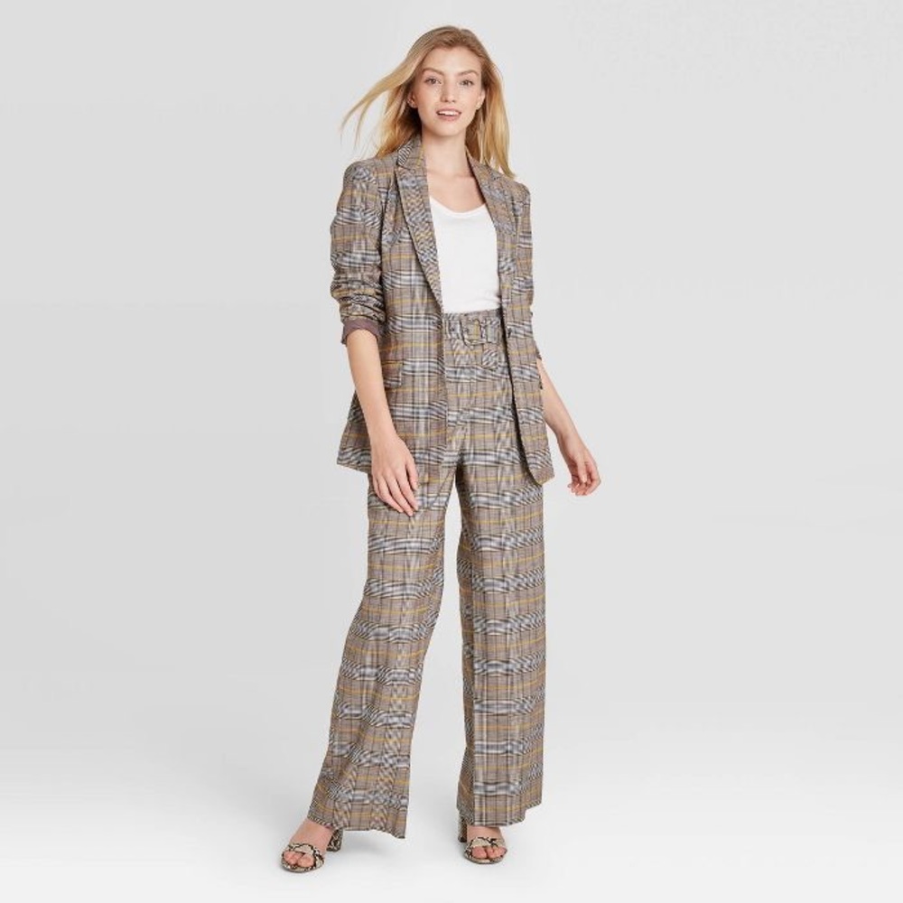 A New Day Plaid Blazer NWT